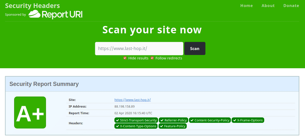 Nginx con tutti gli header